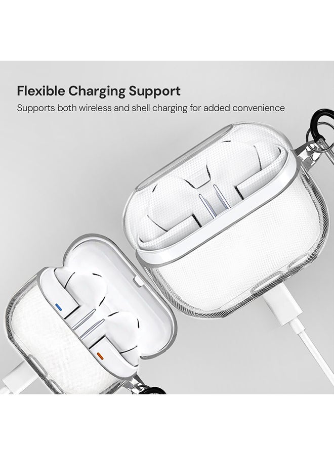 O Ozone Clear Case For Samsung Galaxy Buds3 & Galaxy Buds 3 Pro Case Cover , Anti-Yellowing Soft TPU Protective Covers Skin Support Wireless Charging - Clear - Image 5