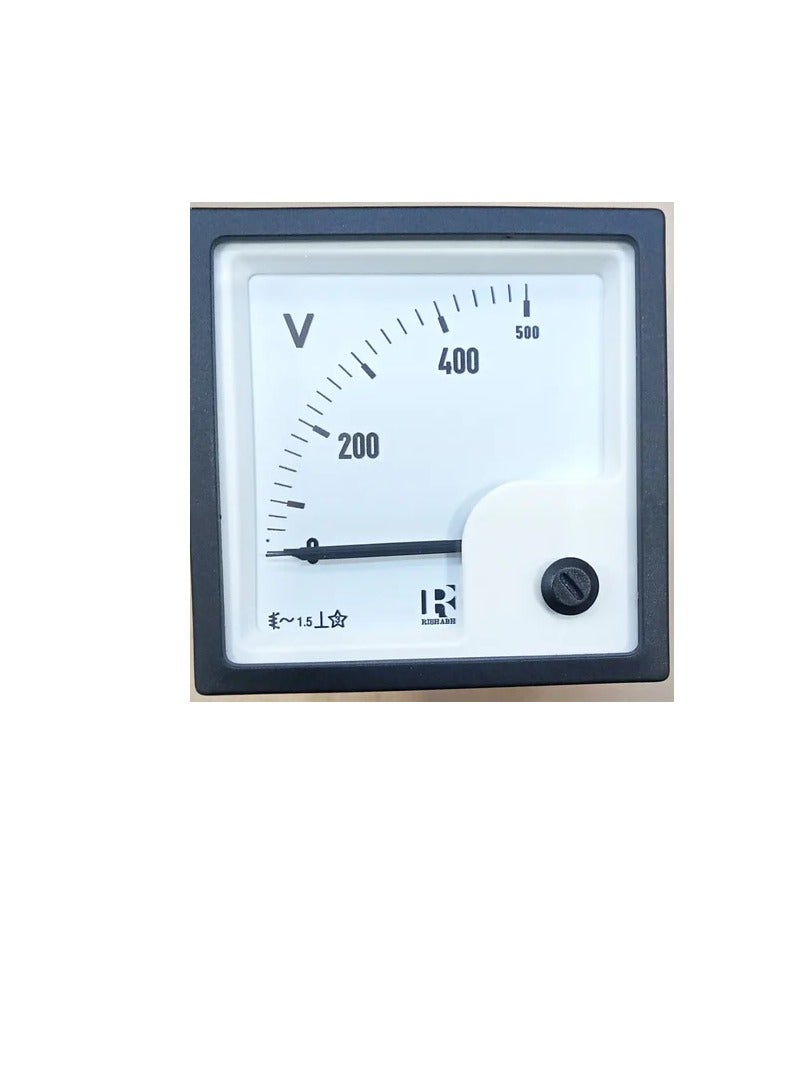 AC Analogue Panel Voltmeter 96x96 - Direct Type - ERI96VD - Image 1