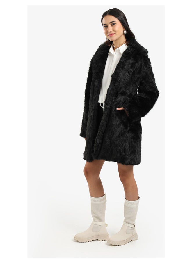Carina Above-Knee Sherpa Coat - Image 3
