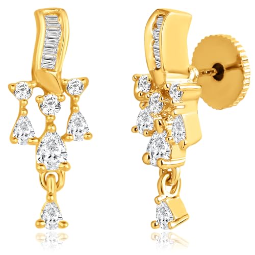 Peora Gold Plated Cubic Zirconia Studded Stylish Mangalsutra Drop Earrings Jewellery Set for Women - Image 5