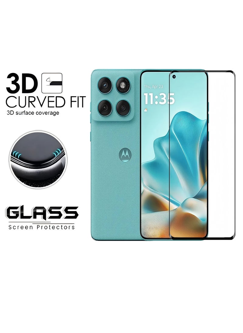 2 in 1 for Motorola edge60 fusion 5G Tempered Glass Screen Protector with Camera Lens Film, 1 Pcs Front Screen Protectors and 1 Pcs Lens Film