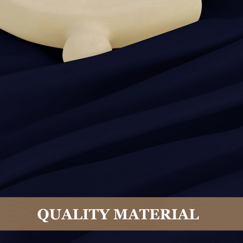 Fitable Navy Tablecloths for 6-8 Foot Tables, 6 Pack - 70 x 120 Inches - Reusable and Washable Table Clothes, Polyester Fabric Table Covers for Wedding, Party, Banquet - Image 3