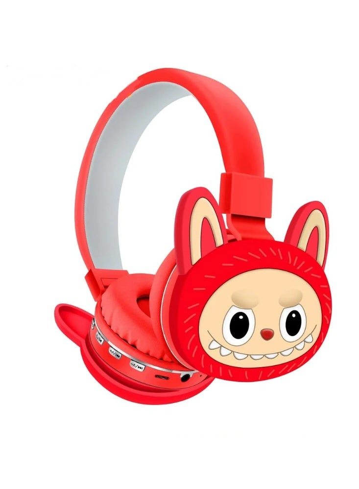 لابوبو سماعة رأس لاسلكية علي شكل شخصية كرتونية لابوبو للاطفال - Image 1