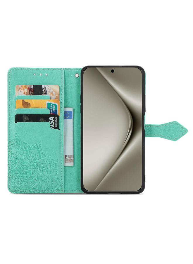 Zaboon Case For Huawei Pura 70 Mandala Flower Embossed Leather Phone Case - Image 3