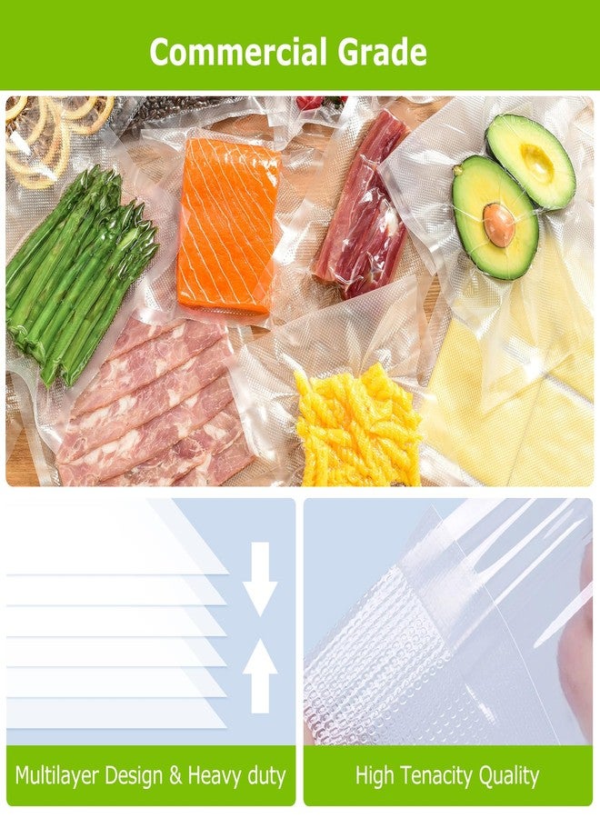 Bonsenkitchen Vacuum Sealer Bags Rolls, 11 in x 50 ft Rolls 2 pack Durable Food Sealer Bags, Commercial Grade, Heavy Duty, BPA Free, Seal a Meal, Great for Food Storage & Sous Vide Cooking, VB24 - Image 2