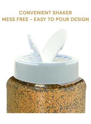 Glitter Shaker Bottle, 100g Gold Glitter Pots for Resin Epoxy Slime Painting Scrapbooking Arts and Crafts Supplies - view 3