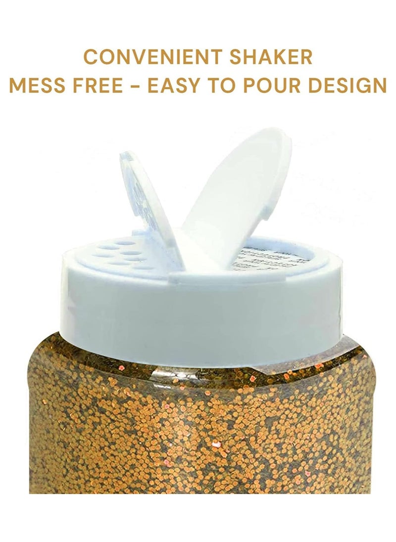 MARKQ Glitter Shaker Bottle, 100g Gold Glitter Pots for Resin Epoxy Slime Painting Scrapbooking Arts and Crafts Supplies  - Image 3