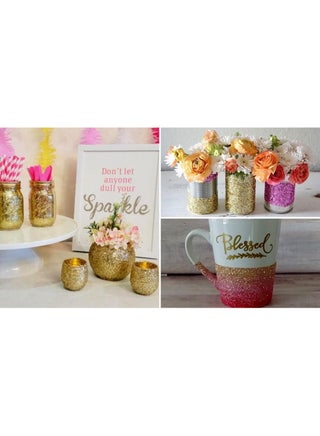 Glitter Shaker Bottle, 100g Gold Glitter Pots for Resin Epoxy Slime Painting Scrapbooking Arts and Crafts Supplies - view 4