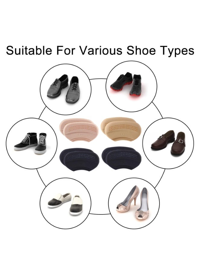 Set of 4 Pairs of Adhesive Heel Pads, Heel Protectors, Shoe Protectors for Men and Women with Padding, Heel Cushions to Prevent Blisters and Friction - Image 5
