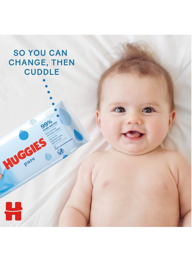 هجيز مناديل مبللة للأطفال بيور 56 منديل - Image 4