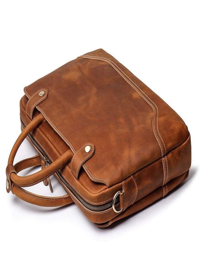 TUZECH Leather Handmade Laptop Messenger Bag Office Briefcase College Bag Leather Bag for Men and Women (16 Inches) - Image 4