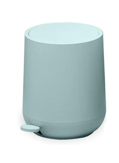 Generic Round Plastic Desk Trash Can, Double-Layered, Pedal-Type Waste Bin with Lid for Living Room, Bedroom, Office, School, etc. Trash Can with Lid.  - Image 1