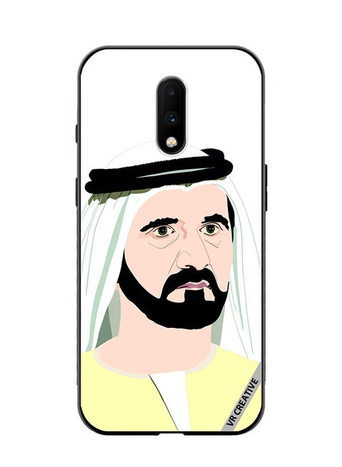 Protective Case Cover For OnePlus 7 Sheikh Mohammed Bin Rashid Al Maktoum Design Multicolour