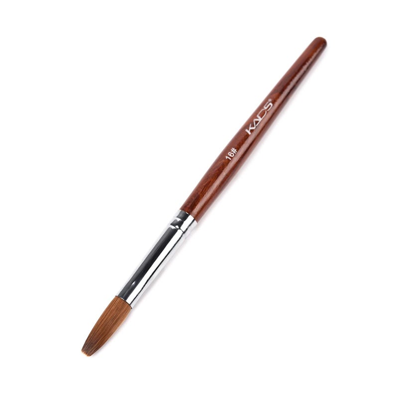 KADS Kolinsky Sable Acrylic Nail Art Brush Red Wood Pen Nail Brush for Nail Art Manicure Tool 16
