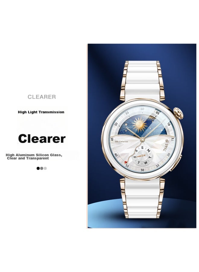 Wei Qiantu Weiqiantu حامي شاشة زجاج مقوى لـ Huawei Watch Gt5، غطاء كامل عالي الوضوح مضاد للسقوط ومقاوم للماء، مخصص لوجه الساعة 46mm - Image 5