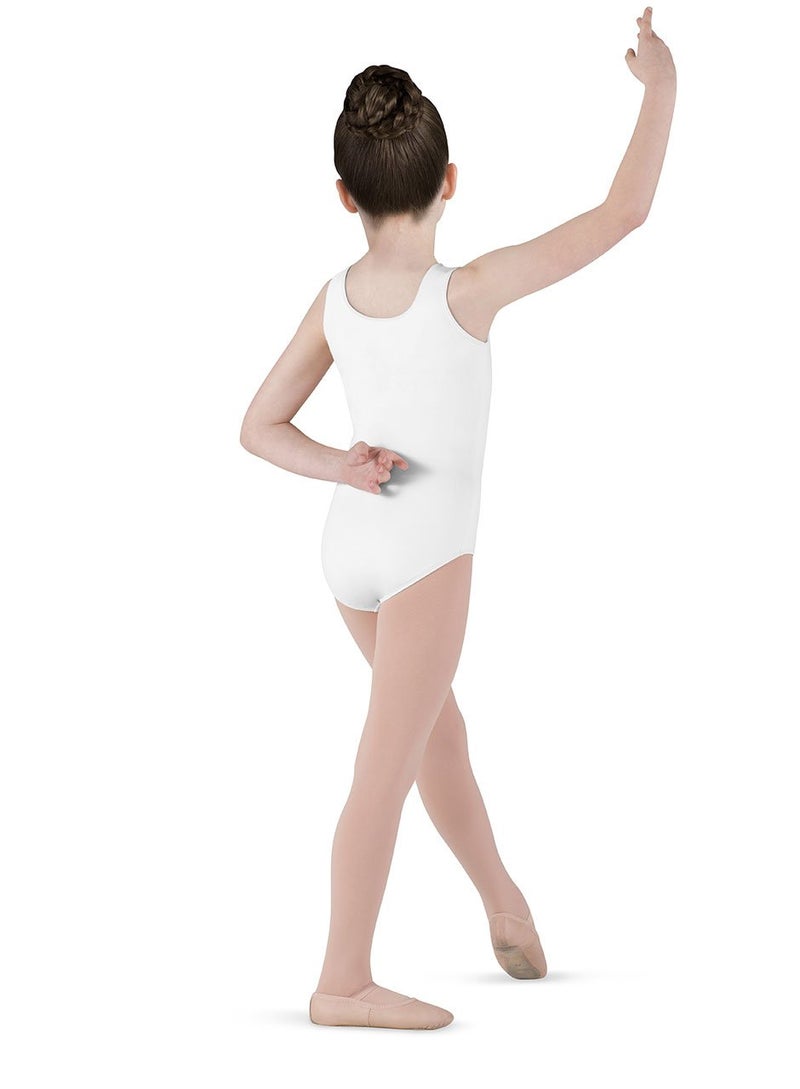 Bloch Dance Girls Dynamic Microlux Tank Leotard, White, 12 - Image 2