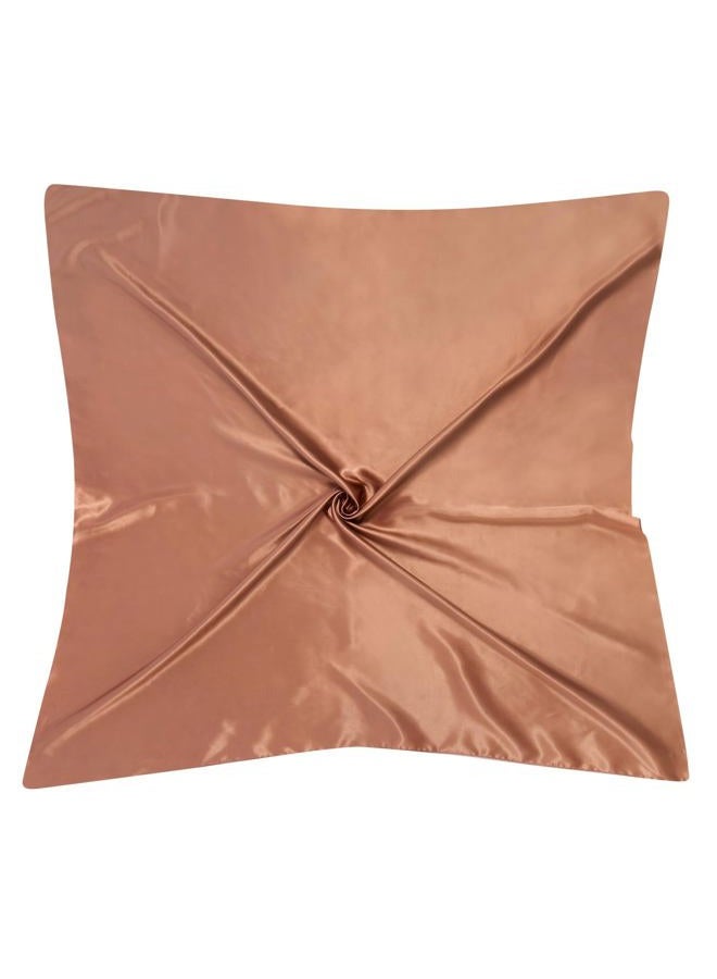 VBAEI 35” Large Square Satin Head Scarf - 3Pcs Silk Like Head Scarves Silk Bandana Satin Hair Scarf Head Wraps For Women, Brown,camel,black, 35 inches square - Image 5