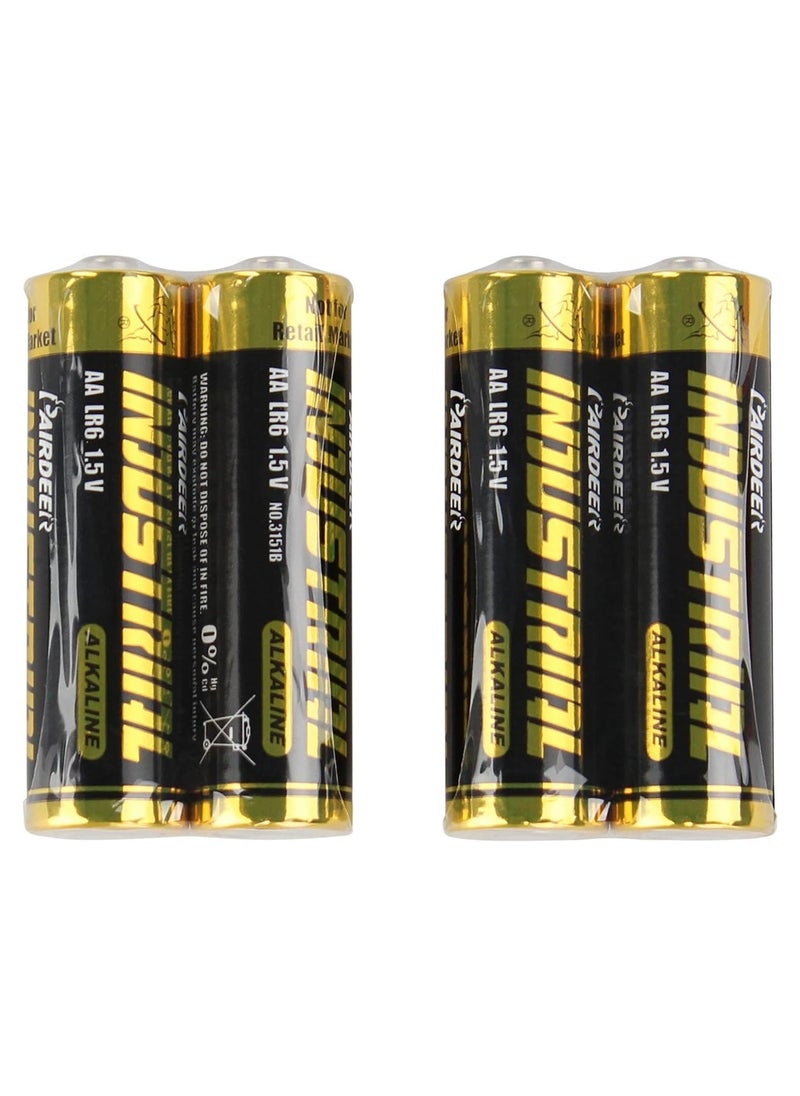 Generic - 8-Piece AA Alkaline Battery - High Power LR6 1.5V Industrial Alkaline Battery Black - Image 1