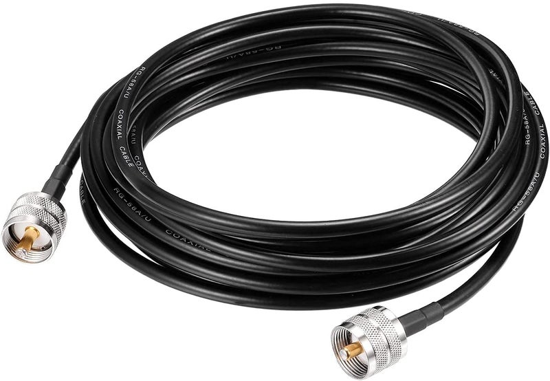 Superbat PL259 Coax Cable 15ft, UHF Male PL-259 CB Antenna Cable Extension RG58 Cable for HAM & CB Radio Antenna Analyzer Dummy Load SWR Meter etc. - Image 5