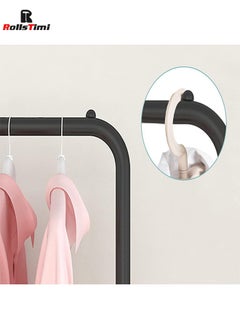 RollsTimi  Entryway Organizer Storage Shoes Bags Clothes Shelves Black 110*33*150cm  - Image 4