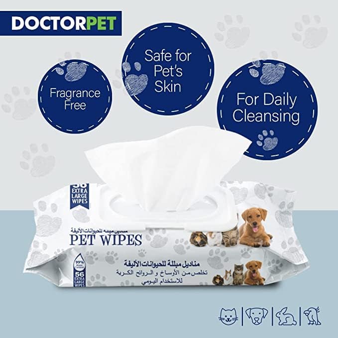 DoctorPet Doctor Pet Wipes - Extra Large Pack of 336 - Image 5