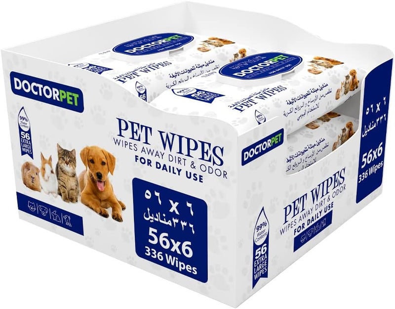 DoctorPet Doctor Pet Wipes - Extra Large Pack of 336 - Image 1