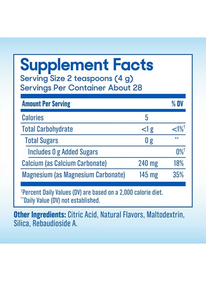 Slow-Mag SlowMag® Muscle + Heart, Magnesium & Calcium Supplement, Raspberry Lemon Flavor Drink Mix Powder, 4 oz - Image 4