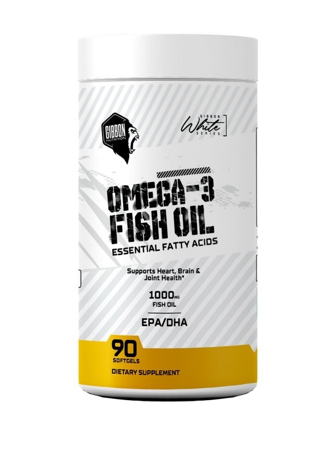 GIBBON زيت السمك أوميغا-3 من جيبون للتغذية - 90 كبسولة لينة
