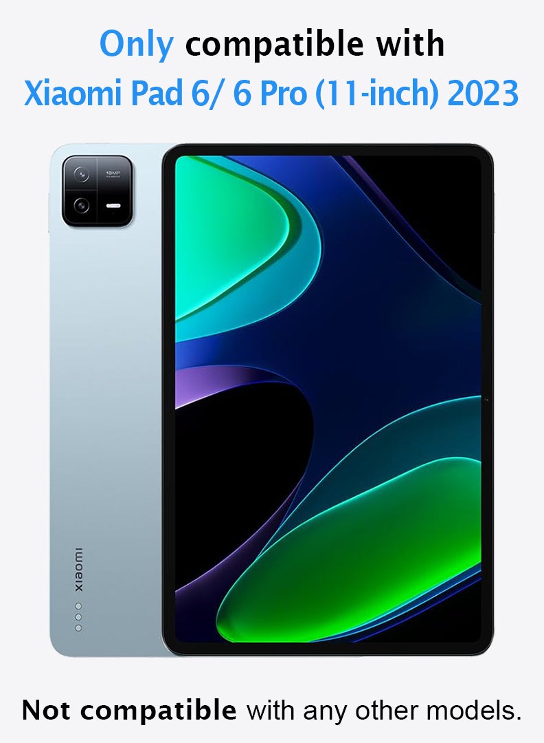 Theodor 2 Pack Screen Protector for Xiaomi Pad 6/ 6 Pro 2023 9H Hardness Tempered Glass, Bubble Free Easy Installation, Full Coverage And Anti Scratch Case Friendly- Clear  - Image 2