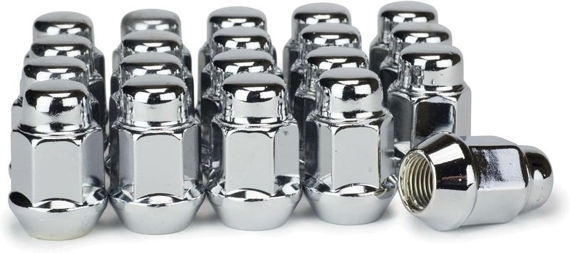 Lug Nuts 20 Bulge Acorn 12X1.5 Chrome Wheel Spark Left Right Front Rear Steel for Camaro 1982-2002 - Image 1