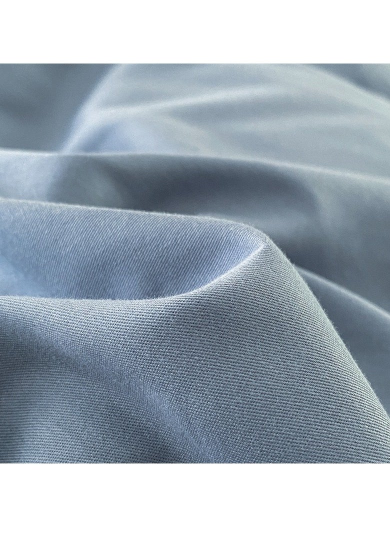 AROAQ Bed Cover Set, Soft Luxurious Pure Bedsheet Set, Long-staple Cotton Simple Solid Color Bed Sheet Quilt Cover Bedding Twill Cotton Set,( milkshake white, 2.0m bed sheet four-piece set)  - Image 3