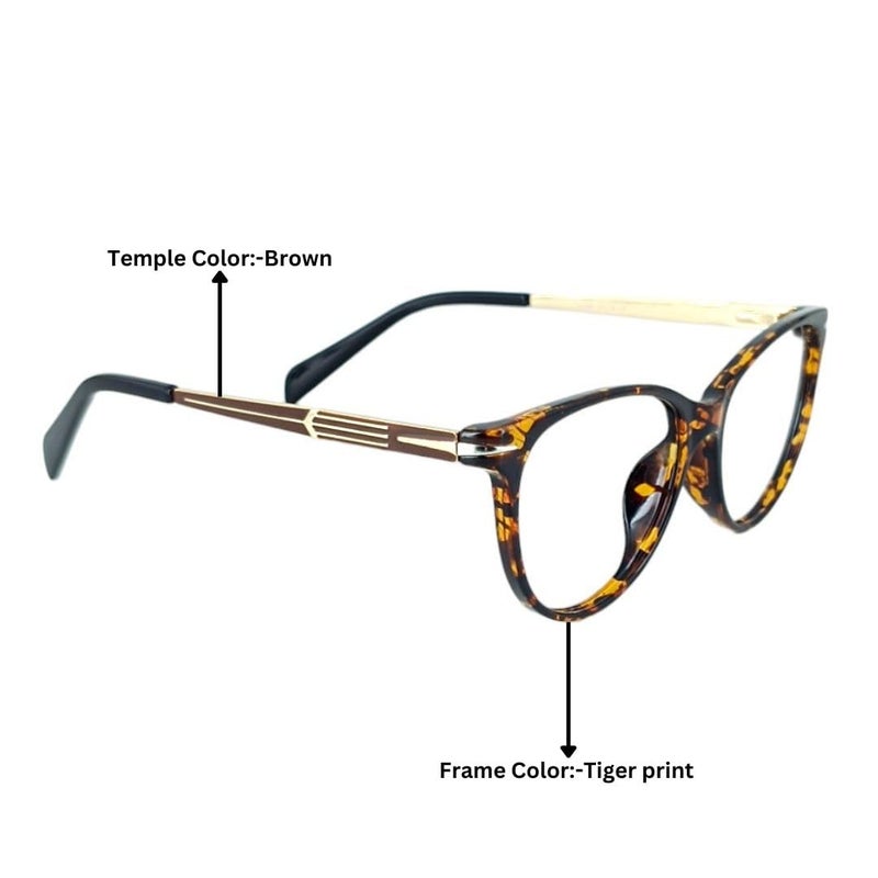 RedEx Trendy Full Rim Cat -Eye Spectacle Frame For Women - Image 3