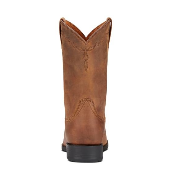 ARIAT حذاء أرييت للرجال من التراث رابر الغربي باللون البني المتآكل 9 - Image 3