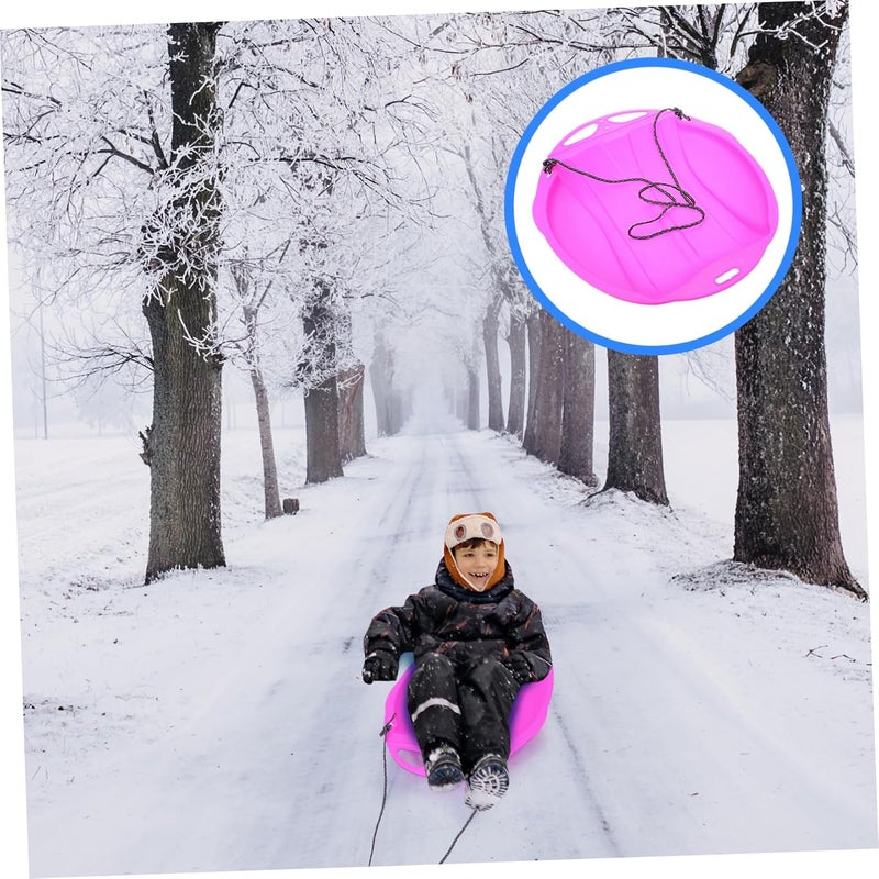 POPETPOP Plastic Skiing Board Lightweight Outdoor Sled Plaything for Boys and Durable Snowboard for Winter Fun for Family Interaction - Image 3