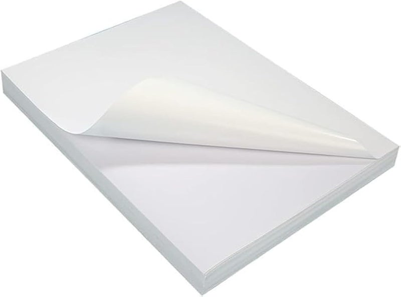 Al Raied BPA® Premium Printable Vinyl Sticker Paper for Inkjet Printer25 Sheets Glossy White Waterproof, Dries Quickly Vivid Colors, Holds Ink jet & Laser Printer - Image 1