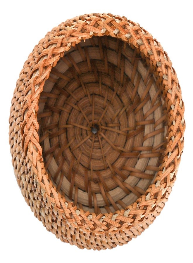Elsjoy Set of 2 Wicker Pencil Holder, Natural Rattan Pen Cup Woven Makeup Brush Holder, Rustic Utensil Caddy Wicker Pen Organizer for Home Decor, Office, Kitchen - Image 5