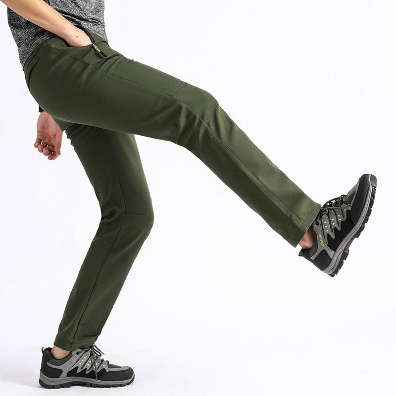 Softshell Pants For Men And Women, Outdoor Hiking Thermal Ski Pants, Fleece-Lined, Thickened, Windproof, Rainproof, Breathable - Image 4