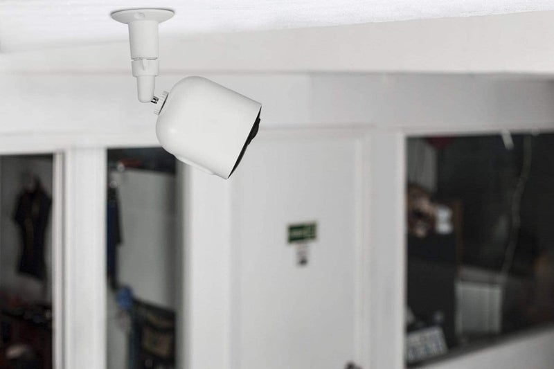 MAKINGTEC 3 Pack Camera Bracket, Rust Resistant Waterproof Security Wall Mount Bracket, Adjustable Indoor/outdoor Security Metal Wall Mount Bracket Compatible with Various Standard 1/4 Mount Cameras (White) - Image 4