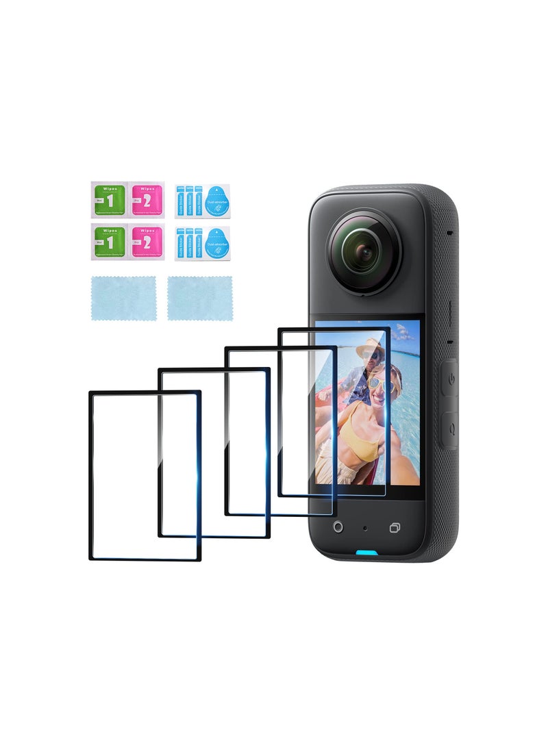 Zikra Curved Screen Protector for Insta360 X3, Flexible TPU Curved Film Screen Protector Compatible with Insta360 X3 Accessors (4 Pack) - Image 1