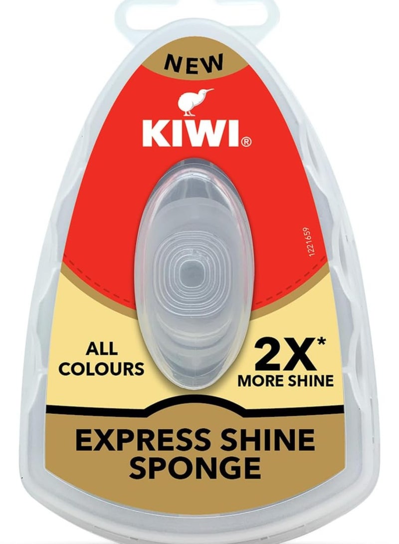 Kiwi Express Shine Sponge -Travel Friendly - Shine Sponge with 5ml Liquid - Image 1