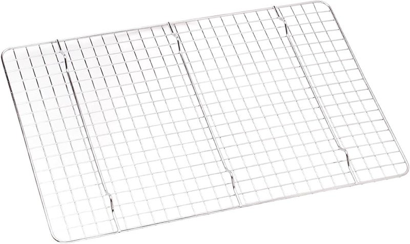 Stainless Steel Cooling Rack 14.8x9.8 Inches Grid Design For Baking Cookies Bread Cake - Image 2