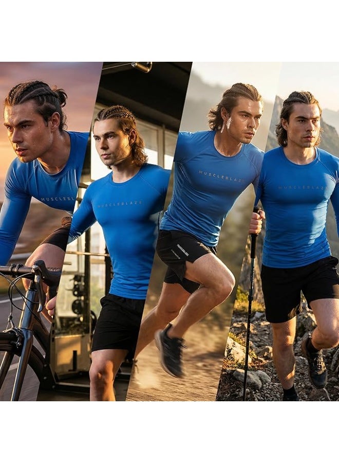MuscleBlaze Full Sleeve Compression T-Shirts for Men-XL - Image 4