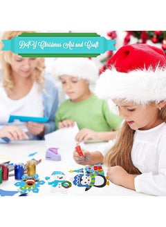 Civaner Civaner Christmas Crafts for Kids, Christmas Arts and Crafts DIY Christmas Tree Ornament Kit Make Your Own Christmas Craft Projects for Kids Ages 6-8 8-12, 4 Styles (24 Sets)  - Image 3
