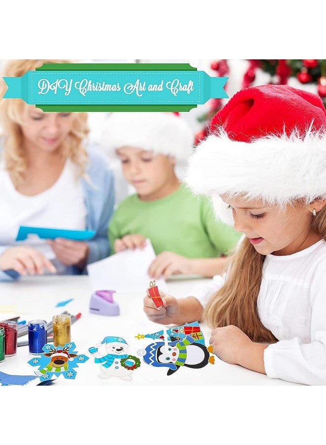 Civaner Civaner Christmas Crafts for Kids, Christmas Arts and Crafts DIY Christmas Tree Ornament Kit Make Your Own Christmas Craft Projects for Kids Ages 6-8 8-12, 4 Styles (24 Sets) - Image 3