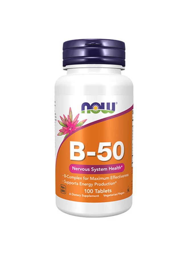 now Vitamin B-50 – 100 Tablets