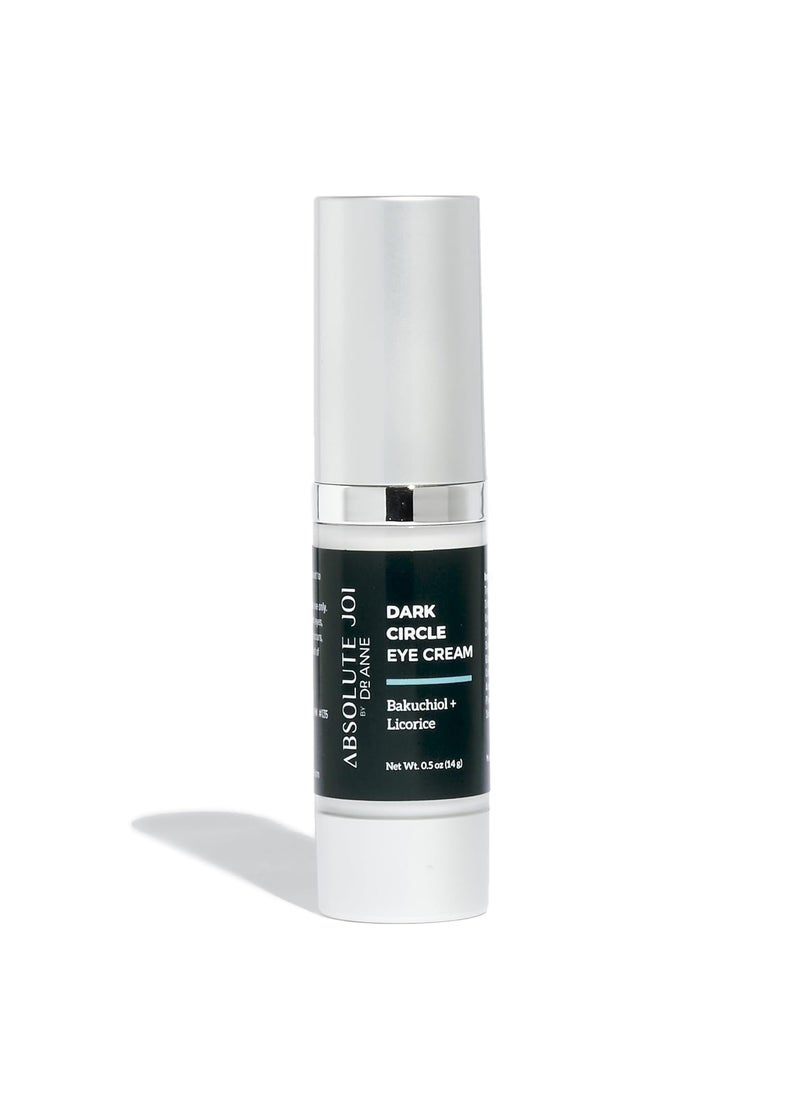 absolutejoi Dark Circle Eye Cream with Bakuchiol and Licorice for Brightening Puffiness  Fine Lines  Gentle Formulation for All Skin Types Including Sensitive Skin  05 Oz 