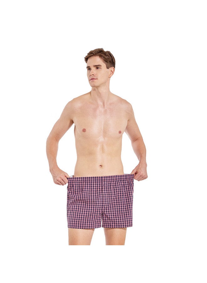 Bxman Loose-fitting Boxer Briefs For Men, Pure Cotton Woven Sleepwear, 3-pack Cl111213 170m - Image 4