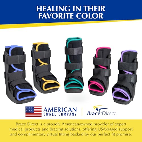 Brace Direct Kids Medical Walking Boot – Pediatric Fracture Boot for Broken Foot, Ankle Sprain & Post-Op, Pink (Small, up to US Kids 8.5K) - Image 5