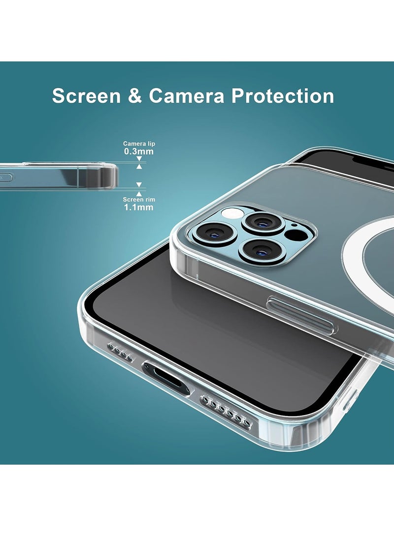 ten.tech - Ten tech Magnetic Clear Case Designed for iPhone 12 / 12 pro– Compatible with MagSafe Charger, Support Magnetic Car Mount Wireless Charging, Soft Press Buttons Scratch Resistant – ten tech - Image 1