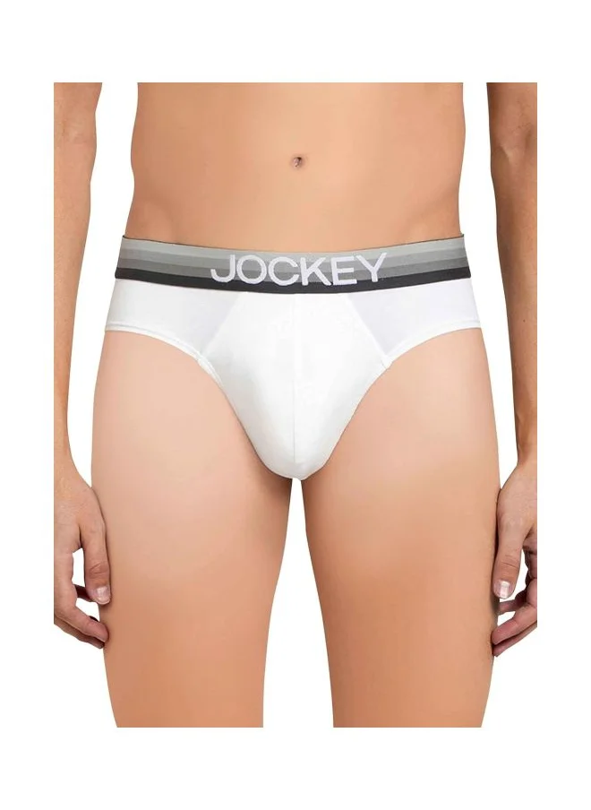 جوكي Jockey US07 Men Super Combed Cotton Elastane Stretch Solid Brief with Ultra soft Waistband